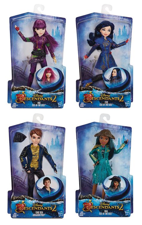 Descendants 2 Mal And Ben Isle Of The Lost Auradon Prep Dolls