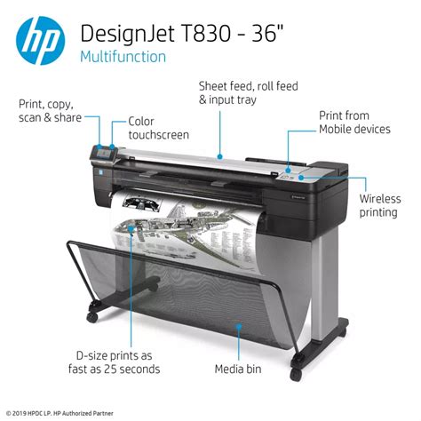 Hp Designjet T With Mobile Printing F A D