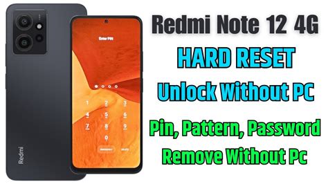 Redmi Note 12 4g Hard Reset Redmi Note 12 Factory Reset And Remove All Type Screen Lock Youtube