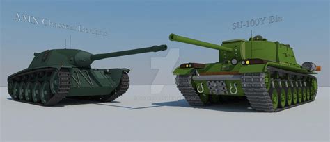 Su 100y Bis Vs Amx Chasseur De Chars By Giganaut On Deviantart