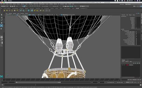 Hot Air Balloon D Model Ma Fbx Obj Free D