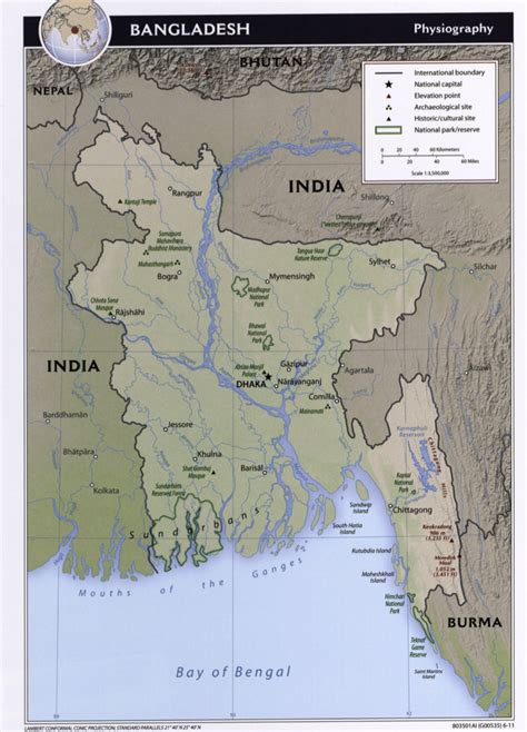 River Map Of Bangladesh