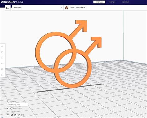 D Model Gender Symbols Gay VR AR Low Poly CGTrader
