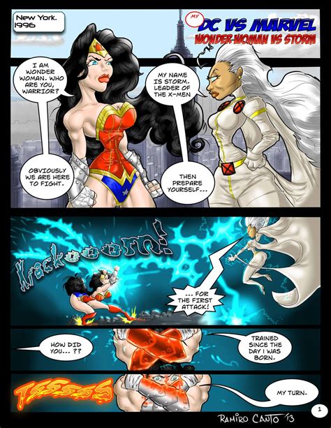 Wonder Woman Vs Storm DC Vs Marvel Porn Comics