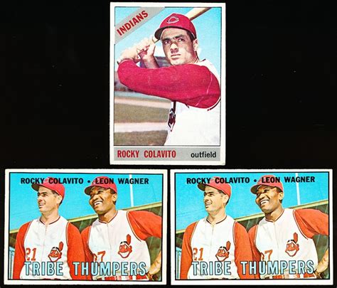 Lot Detail Rocky Colavito 3 Cards