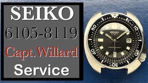 For T B Seiko 6105 8119 Captain Willard Service And Restoration