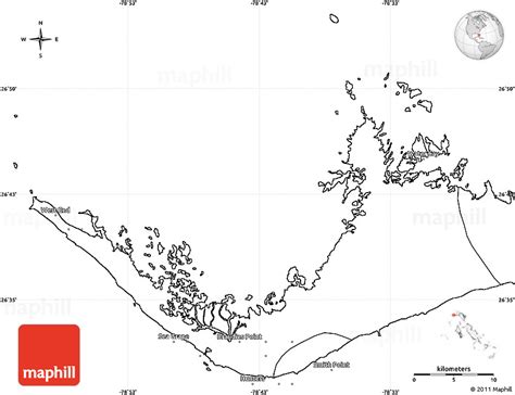 Bahamas Map Outline Sketch Coloring Page