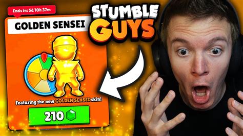 SPINNING NEW GOLDEN SENSEI WHEEL IN STUMBLE GUYS YouTube