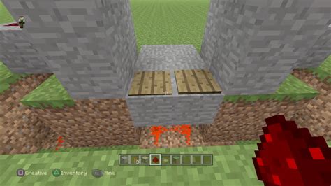 Minecraft Redstone Tutorial Compact 2x2 Piston Door Sliding Door