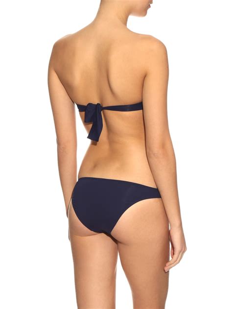 Lyst Melissa Odabash Martinique Bandeau Bikini In Blue