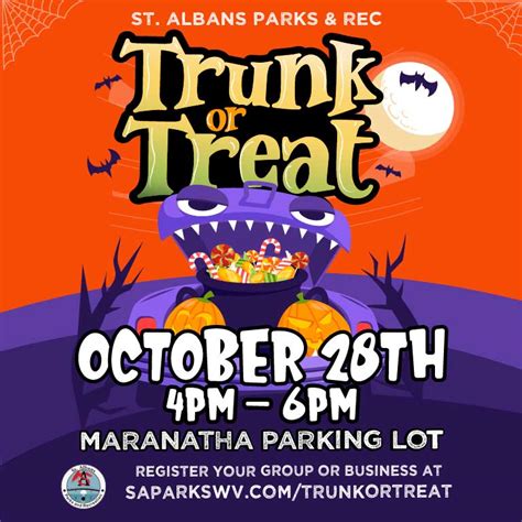 2023 St Albans Trunk Or Treat St Albans Wv Parks And Recreation Dept