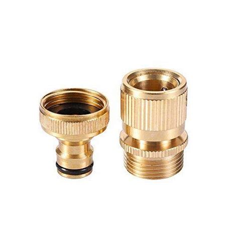 Shownew Garden Hose Quick Connect Solid Brass Quick Connect Hose Fittings 34 Inch Ght Thread