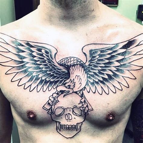 80 Eagle Chest Tattoo Designs For Men - Manly Ink Ideas | Eagle chest ...