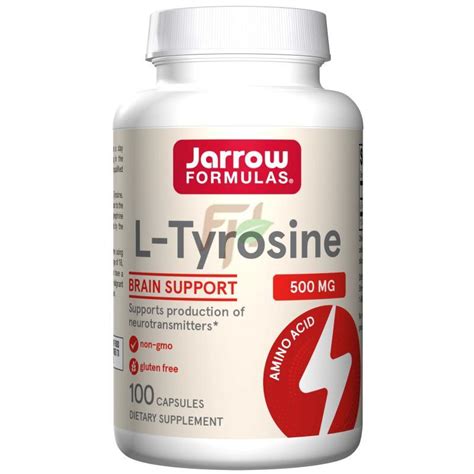 Jarrow L-TYROSINE (500 мг * 100 капс) - купить тирозин в Москве | FitHerb