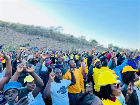 Nelson Chamisa On Twitter In Chivi A Mountainside Meeting Massive