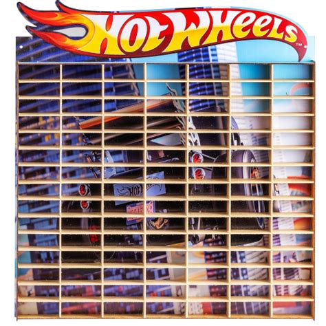Estante Porta Carrinhos Hot Wheels Mdf Adesivado Para Carrinho Clubinho Do Desconto