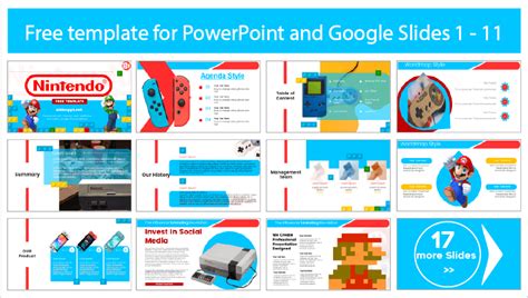 Nintendo Vorlage Vorlagen für PowerPoint und Google Slides