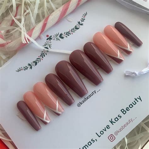 Purple Nude Press On Nails Simple Nail Designs Press On Nails Nail Art Stickers Decals