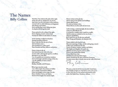 Billy Collins Billy Collins Inspirational Words Inspirational Quotes