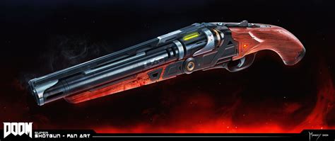 The Classic Doom Super Shotgun In A Modern Style Art By Shaun Mooney R Dayofwrath