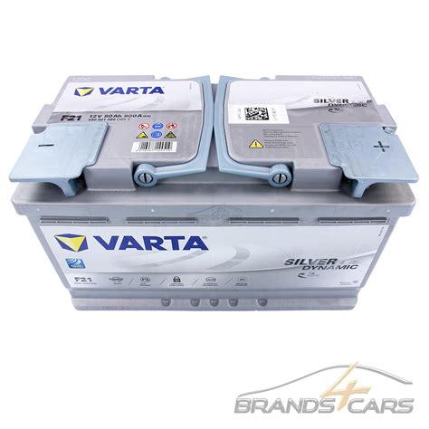 VARTA SILVER DYNAMIC 12V 80AH 800A AGM BATTERIE START-STOP AUTOBATTERIE ...