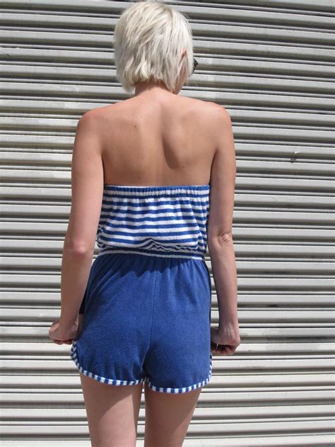 Striped Terry Cloth Romper Flickr