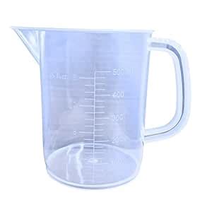 Aanij Plastic Transparent Measuring Jug Short Form Or Euro Design