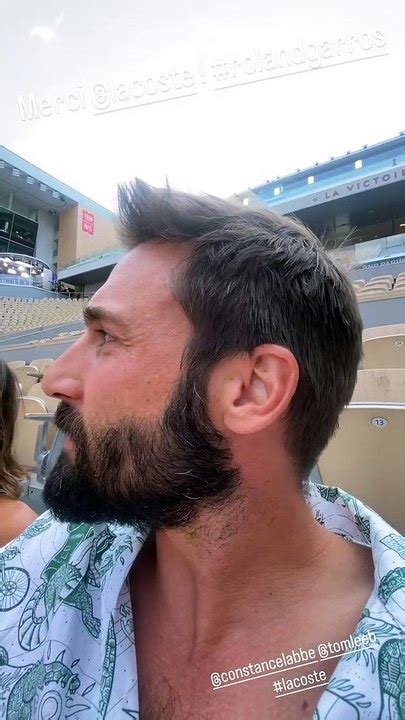 Guillaume Labbé avec sa soeur Constance et Tom Leeb à Roland Garros le