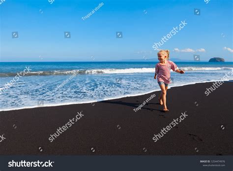 Happy Barefoot Kid Have Fun On Stock Photo 1254474976 | Shutterstock