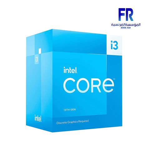 INTEL CORE I3 13100F Processor | Alfrensia