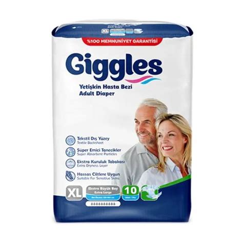 Підгузки для дорослих Giggles розмір XL (120-160 см), 10 шт — купити на ...