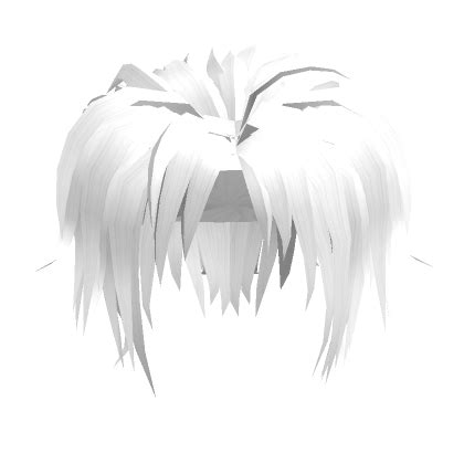 Layered Messy Mullet White Roblox