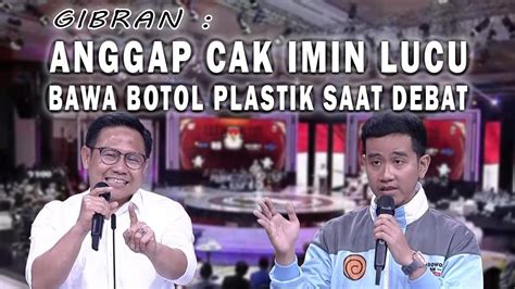 CAK IMIN BAHAS SOAL LINGKUNGAN HIDUP GIBRAN PERTANYAKAN KENAPA MASIH