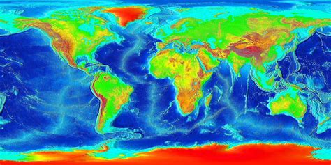 Ocean Elevation Map