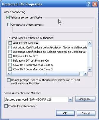 802.1x automatically validate certificate in windows clients - Server Fault