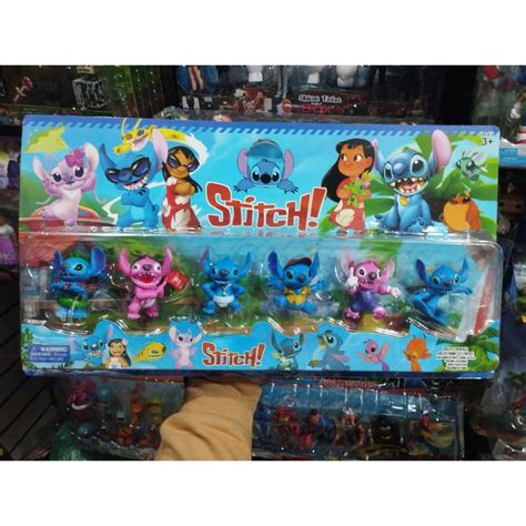 Brinquedos Lilo E Stitch - Kit Com 6 Bonecos Lilo E Stitch O Filme Brinquedo Lançamento Promoção ...