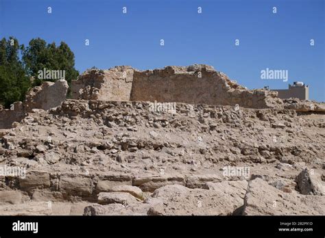 Partly Excavated Unesco Heritage World Site Dilmun Era King Burial