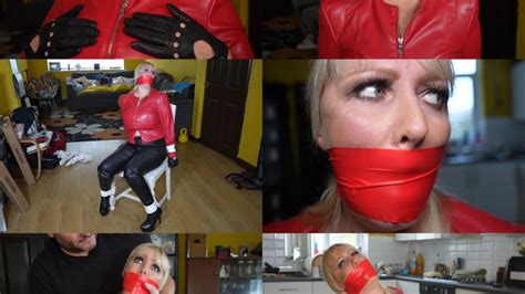 Big Busy Blonde Milf In Leather Bondage Chair Tied And Tape Gagged Muffled Screams Clips4sale
