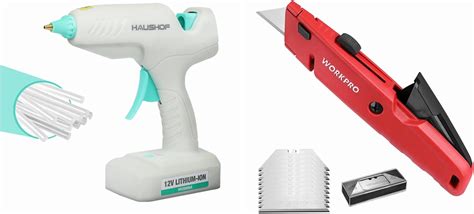 Amazon Cordless Hot Glue Gun With Retractable Box Cutter Arts Crafts Sewing