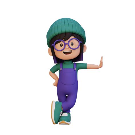 3d Girl Character Laying On Transparent Wall 35567372 Png