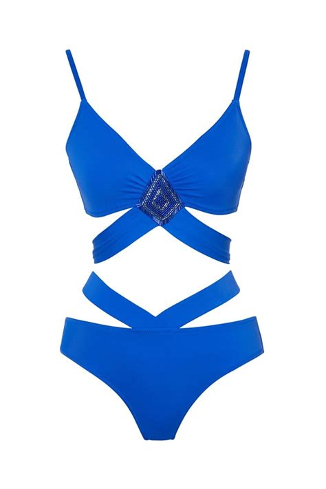 SAILOR moda Işlemeli Tasarım Bikini Takım Slr Fiyatı Yorumları Trendyol
