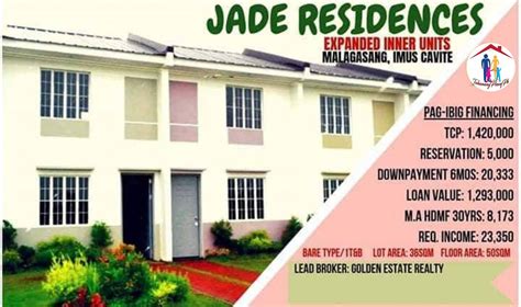 Jade Residences Expanded Inner Units Malagasang Road Imus Cavite Now
