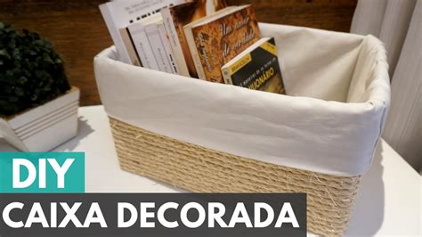 Caixa organizadora personalizada DIY Faça você mesmo YouTube