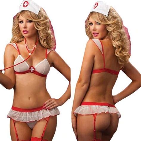 Sexy Lingerie Set Mesh Sheer Nurse Outfit Temptation Costume SHEIN USA