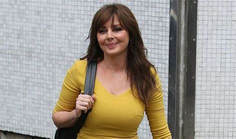 A Ray Of Sunshine Carol Vorderman Shows Off Her Enviable Figure In