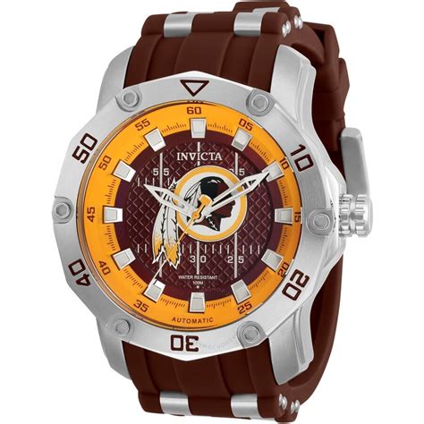 Invicta Nfl Washington Redskins Automatic Red Dial Mens Watch 32036