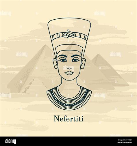 Egyptian Queen Nefertiti Drawing