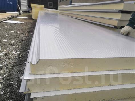 Сэндвич панели скрытый болт, в наличии. Цена: 900₽ во Владивостоке