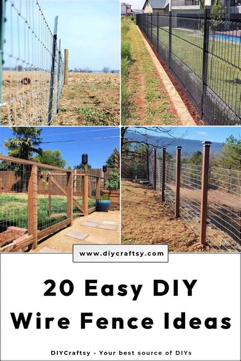 20 Cheap DIY Wire Fence Ideas You Can Build