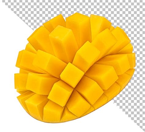 Premium Psd Sliced Mango Fruit Isolated